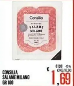 Supermercati EffePiù Consilia Salame Milano offerta