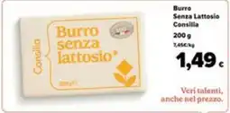 Supermercati EffePiù Burro senza lattosio Consilia offerta