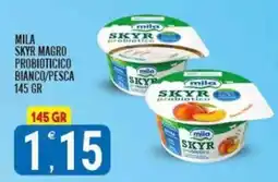 Tutto Buono Mila Skyr magro probiotico bianco/pesca offerta
