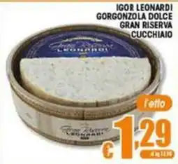 Sacoph Gorgonzola dolce gran riserva cucchiaino Igor Leonardi offerta