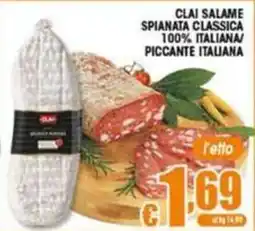 Sacoph Clai salame spianata classica offerta