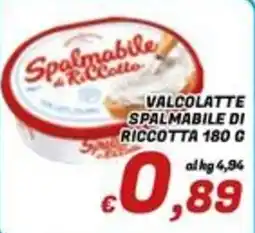 Idromarket Valcolatte spalmabile di ricotta offerta