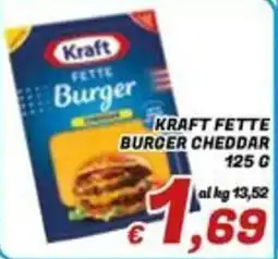 Idromarket Kraft Fette Burger Cheddar offerta