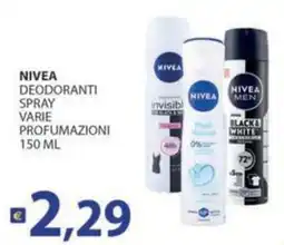 Supermercati Bruscoli Nivea deodoranti spray offerta