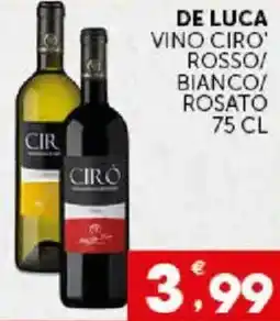 Issimo supermercado Vino Ciro' Rosso/Bianco/Rosato offerta