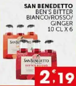 Issimo supermercado San Benedetto Ben's Bitter Bianco/Rosso/Ginger offerta