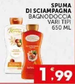 Issimo supermercado Spuma di sciampagna bagnodoccia offerta