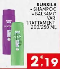 Issimo supermercado Sunsilk shampoo e balsamo vari trattamenti offerta