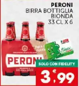 Issimo supermercado Peroni birra bottiglia bionda offerta
