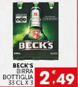 Issimo supermercado Beck's birra offerta