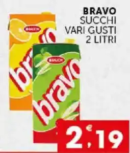 Issimo supermercado Bravo succhi vari gusti offerta