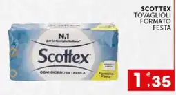 Issimo supermercado Scottex tovaglioli offerta