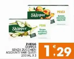 Mercadò Zuegg Skipper senza zuccheri aggiunti offerta
