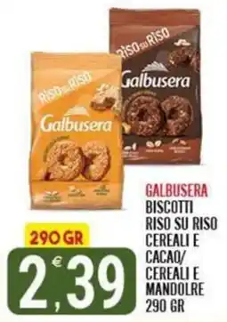Tutto Buono Galbusera biscotti riso su riso cereali e cacao offerta