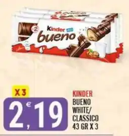 Tutto Buono Kinder bueno white/classico offerta