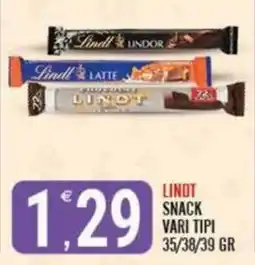 Tutto Buono Lindt Snack vari tipi offerta