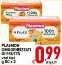 Iper Triscount Plasmon omogeneizzati di frutta offerta