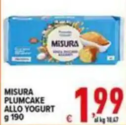 Iper Triscount Misura plumcake allo yogurt offerta