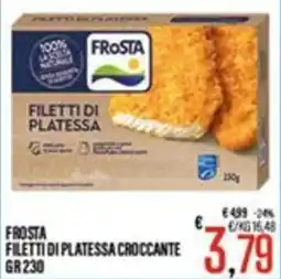 Supermercati EffePiù Frosta filetti di platessa croccante offerta