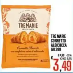 Supermercati EffePiù Tre Marie Cornetto Albicocca offerta