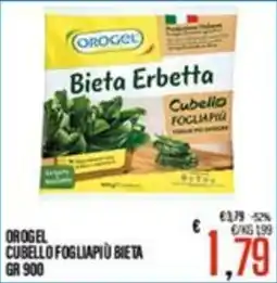Supermercati EffePiù OrogeL Bieta Erbetta Cubello Fogliapìù offerta