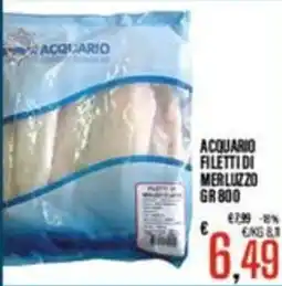 Supermercati EffePiù Acquario filetti di merluzzo offerta