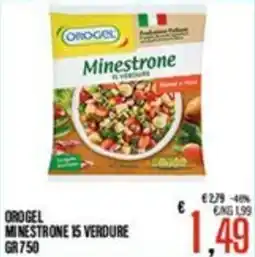 Supermercati EffePiù Orogel minestrone 15 verdure offerta