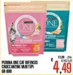 Supermercati EffePiù Purina One Cat Bifensis Croccantini Vari Tipi offerta