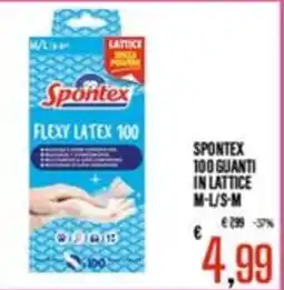Supermercati EffePiù Spontex guanti in lattice offerta