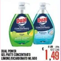 Supermercati EffePiù Dual Power gel piatti concentrato offerta