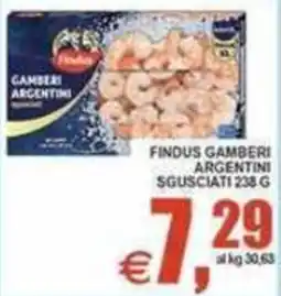 Pewex Findus gamberi argentini sgusciati offerta