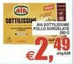 Pewex Aia sottillissime pollo surgelate offerta