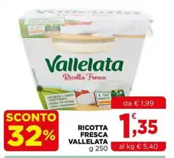Gran mercato Ricotta Fresca Vallelata offerta