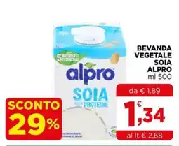 Gran mercato Beveranda vegetale soia Alpro offerta