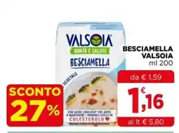 Gran mercato Besciamella Valsoia offerta