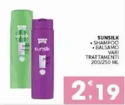 Sisa Sunsilk shampoo e balsamo vari trattamenti offerta