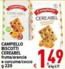 Iper Triscount Campiello biscotti cereabel offerta