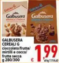 Iper Triscount Galbusera Cereali G offerta
