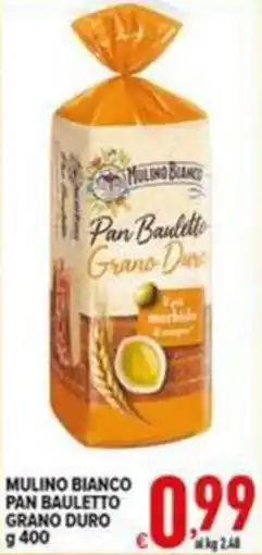 Iper Triscount Mulino Bianco Pan Bauletto Grano Duro offerta