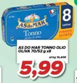 MA Supermercati As do Mar tonno all'olio di oliva offerta