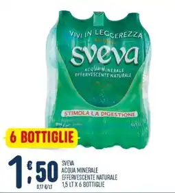 Gruppo Pascar Sveva acqua minerale effervescente naturale offerta