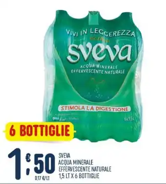 Sveva acqua minerale effervescente naturale
