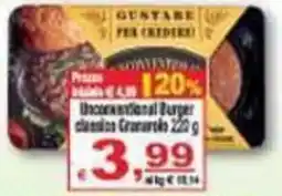CTS Supermercati Unconventional Burger classico Granarolo offerta