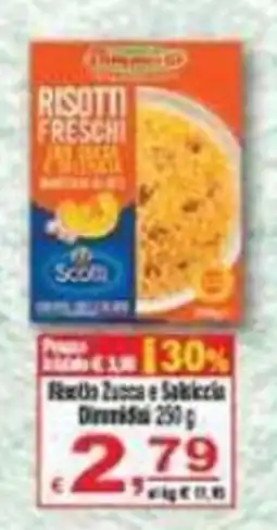 CTS Supermercati Risotto Zucca e Salsiccia offerta