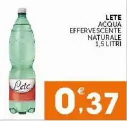 Sisa Lete acqua effervescente naturale offerta