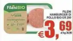 Pewex Fileni hamburger di pollo bio offerta