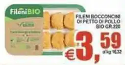Pewex FileniBIO bocconcini di petto di pollo offerta