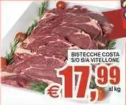 Pewex Bistecche costa S/O B/A Vitellone offerta