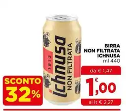 Gran mercato Birra non filtrata Ichnusa offerta