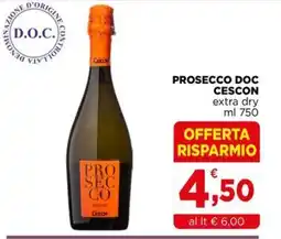 Gran mercato Prosecco Doc Cescon extra dry offerta